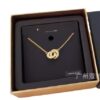 oly-78e423fffa6ff27affe920d7ad26c713 Wholesale Coa C-Shaped Double-Ring Necklace for Women Gold-Plated Pendant Accessible Luxury Jewelry Clavicle Chain for Valentine's Day Gift