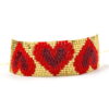 Wholesale double-layer love miyuki bracelet set women's solid color rivet hand-woven bracelet set