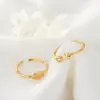 Wholesale Women’s Star Ring In Copper With 14K Real Gold Electroplated Finish Featuring Moissanite Inlay