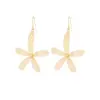 Wholesale Exaggerated Petal Hook Earrings Floral Versatile Personality Women's Cute Geometric Pattern Copper Material High-End Trendy