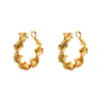 Wholesale Fashionable Geometric Irregular Metal Earrings Women's Stylish Unique Design Trendy Versatile Jewelry Accessories