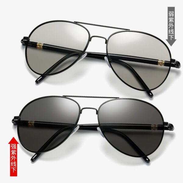 oly-792ef1595dbdfd8544baad13e679ad84 Wholesale Metal Polarized Sunglasses for Men, Double-Beam Color-Changing Driving Toad Glasses, Day and Night Driving Sunglasses