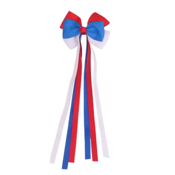 Wholesale Sweet Tassel Hairpin In Dark Blue Cloth, Perfect Hair Accessory For Summer And Independence Day