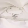 Wholesale Waterproof Non Tarnish Cross Bangle For Women In 316 Stainless Steel With 18K Real Gold PVD Coated Plating