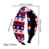 Wholesale American Flag Hair Band For Women In Cloth Material, Perfect For Independence Day And Spring Season