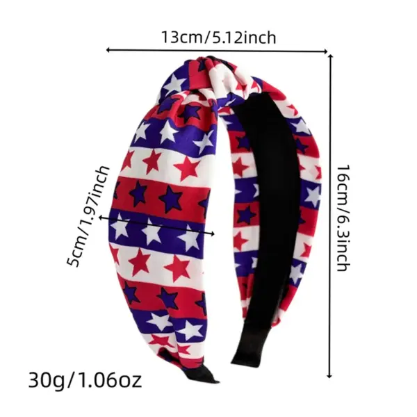 Wholesale American Flag Hair Band For Women In Cloth Material, Perfect For Independence Day And Spring Season