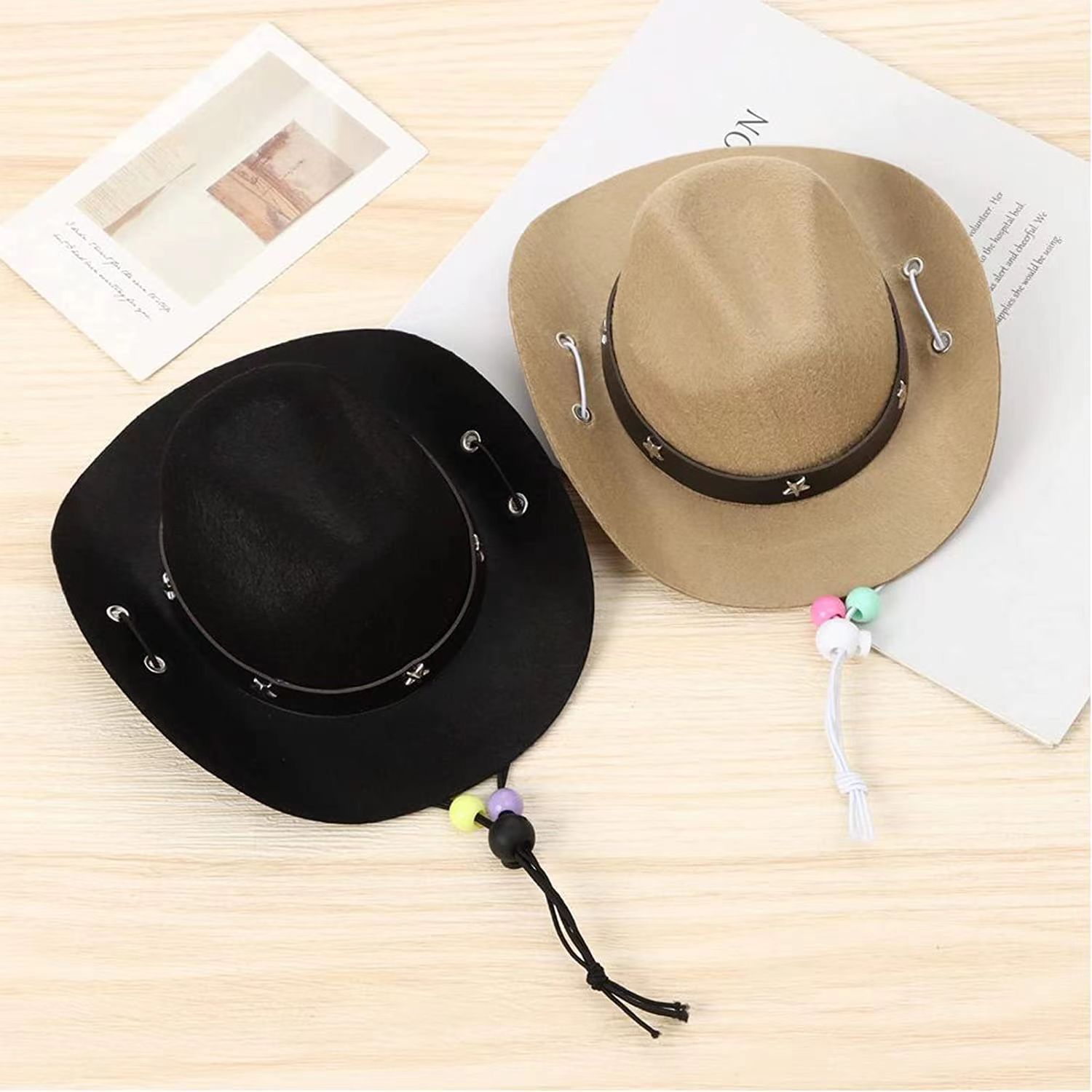Wholesale Cross-border Amazon Mexico Western Cowboy Hat Birthday party Hat Sunshade Sunscreen Hat Mini Pet Hat