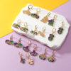 oly-798aa9170d10afd2971cd44fc1fef37b Wholesale Carnival Earrings Flash Iris Flower Mask Earrings Crown Earrings Trendy Fashion All-match Earrings