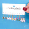 Wholesale jewelry elegant fashion flower rose small daisy earrings love unicorn bee earrings