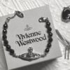 oly-79a6c4ed4847b83f69ee05dfd63ffca1 Wholesale Satin Pearl Black Agate Bracelet Fashionable Cool Style Elegant Easiest for Match and White Bracelet for Women