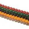 Wholesale Natural Agate Loose Beads Handmade Bracelet Necklace Jewelry Red Yellow White Blue Black Colorful Beads Beading Supplies