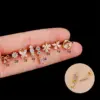 Wholesale 1 Piece 316L Stainless Steel Copper Zircon Ear Cartilage Rings & Studs Butterfly Waterproof Non Tarnish Surgical Steel Women'S