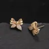 Wholesale Cute Bow Knot Copper Ear Studs