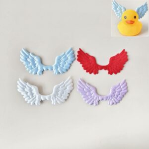 1 pack of satin angel wings, non-duplicate colors (7.1*3.2)