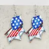 Wholesale Wooden Ice Cream Theme July 4th Independence Day Earrings Geometric Pattern Animal Zodiac Cartoon Character Stylish Women's Jewelry