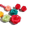 Wholesale Handmade acrylic necklaces and earrings, vintage acrylic flower accessories