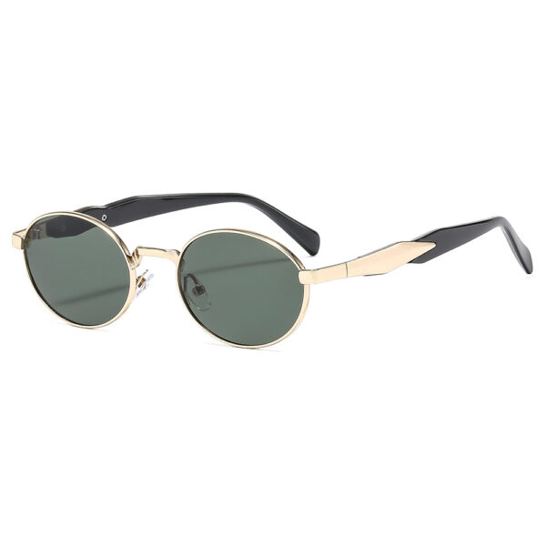 oly-7a235d8a343a39433e09d04eb152a8ba Wholesale style sunglasses metal oval small frame men's and women's personality high-end sunshade glasses retro Hong Kong style sunglasses