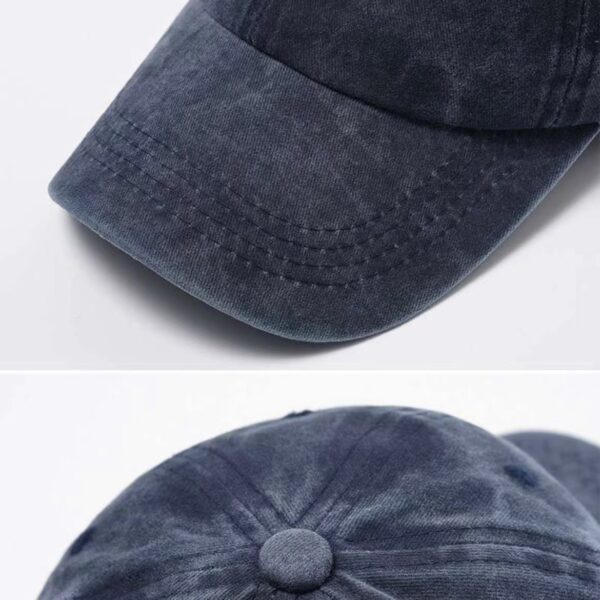 Wholesale Washed Old Peaked Cap Japanese Style Spring and Summer Soft Top Retro Peaked Cap Curved Brim Versatile Casual Outdoor Baseball Cap