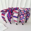 Wholesale Red Cloth Bow Tie Hair Band For Women, Perfect Hair Accessory For Independence Day