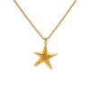 Wholesale Spring and summer in stock wholesale INS 18k gold plated titanium steel starfish beach necklace earrings suit