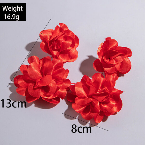oly-7a8be2a18d1dcf5d0fcf5e5b3ee9ae2b Wholesale Jewelry Fashion Irregular Three-Dimensional Flower Design Earrings Exaggerated Colorful Enamel Petal Earrings