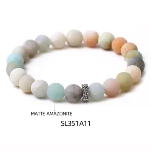 Sl351a11 Frosted Amazon Bracelet