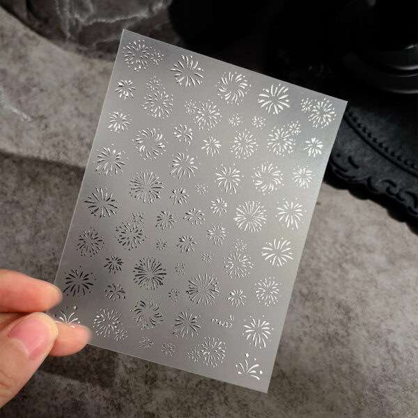 oly-7aa3688ee4e4f695e6915ce362a9cfd1 Wholesale Fireworks bloom nail art stickers Year explosions bright with adhesive nail stickers relief three-dimensional nail jewelry