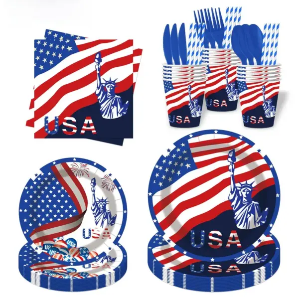 Wholesale Birthday Paper Tableware Set For Party Supplies, Ideal For Festive Birthday Celebrations