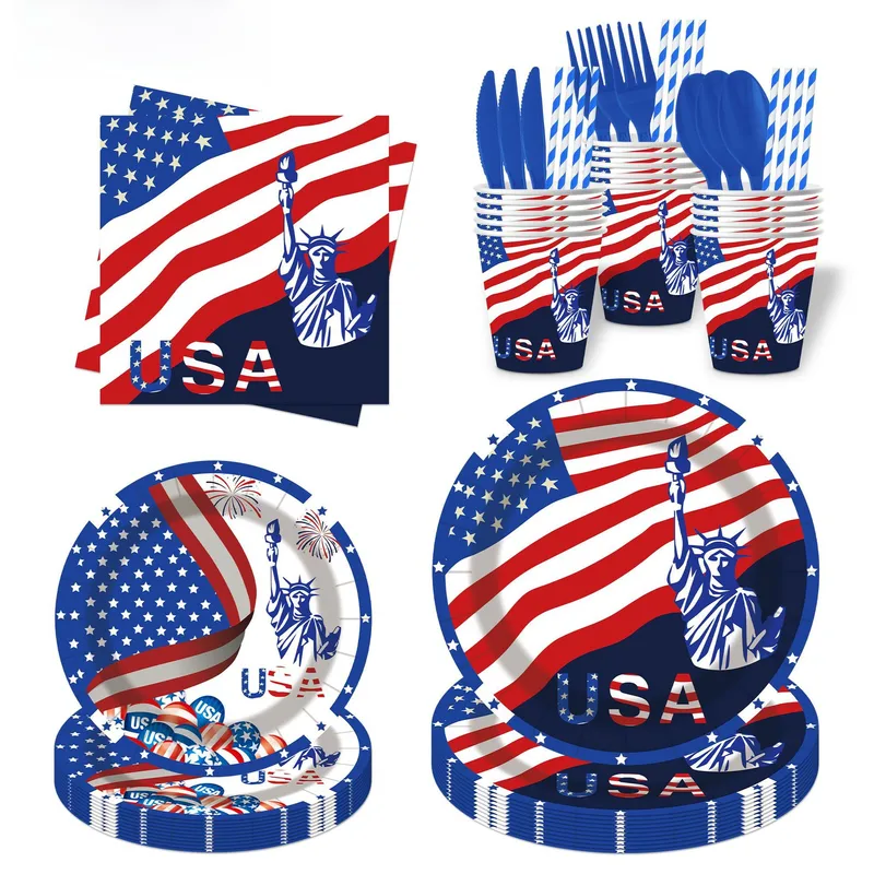 Wholesale Birthday Paper Tableware Set For Party Supplies, Ideal For Festive Birthday Celebrations