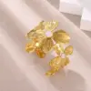 Wholesale Vintage Stainless Steel Women's Bracelet Four-Leaf Clover Petal Design High-Quality Jewelry Accessory