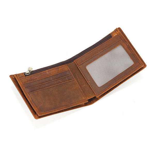 oly-7add2df4b11532c5eb93bd727b0c0140 Wholesale Men’s Wallet Crazy Horse Leather Genuine Leather Men’s Business Short Money Clip Head Layer Cowhide Widened Wallet