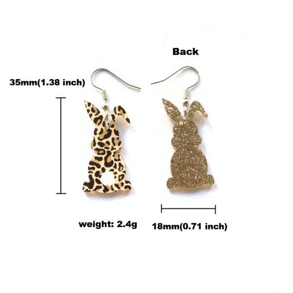 oly-7ae1f5cb062c45f4a77d93204784a273 Wholesale Easter acrylic cute leopard rabbit earrings earrings