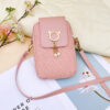 Wholesale Embossed mini bag with pearl charm, phone case, shoulder bag, mini bag
