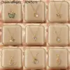 Wholesale Lady Heart Shape Flower Titanium Steel Plating Inlay Zircon Gold Plated Pendant Necklace