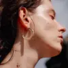 Wholesale Geometric Stud Earrings For Women, Waterproof Non Tarnish Brass With Golden Plated And 925 Sterling Silver Posts