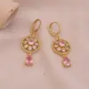 Wholesale Retro Hollow Waterdrop Earrings Luxury Sensation New Model Jewelry Gold Plated Copper Post For Women Romantic Polished Finish