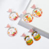 oly-7b355b93eacb53d147805c88e09d3aee Wholesale Carnival Cartoon Rabbit Earrings Easter Animal Party Festival Cute Rabbit Acrylic Earrings