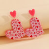 oly-7b35a29aa2b06fac22f59d322e89ea79 Wholesale Valentine's Day earrings women's heart-shaped irregular heart-shaped red pink earrings selling earrings