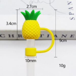 Silicone pineapple 10mm / Bagged without straw