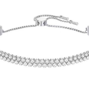 Double-sided diamond slider bracelet