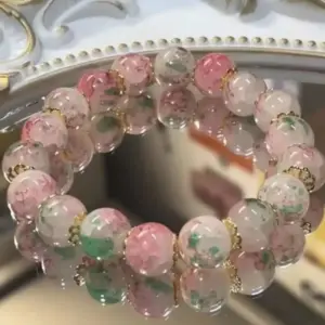 Cherry Blossom Beaded Bracelet