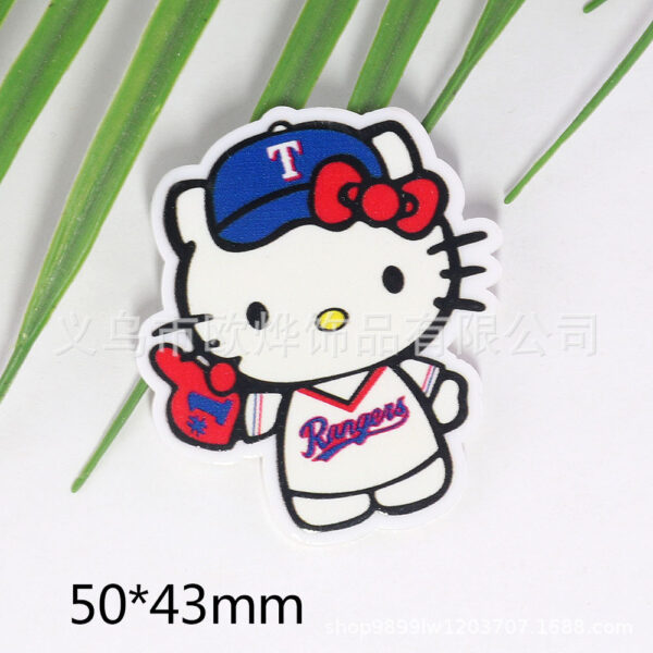 Wholesale Fashion Brand Cartoon Football Cat Sex Bag Jewelry Acrylic Pin Croud DIY Patch OLY Exclusive