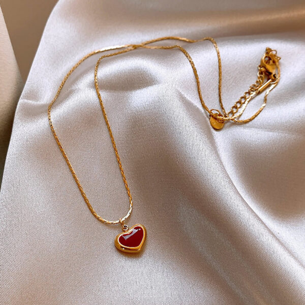 oly-7b8126a551c89d43d21a3b400e5b0598 Wholesale Small Brics Titanium Steel Necklace Women's Light Luxury Niche High-end Sense Woolen Chain Clavicle Chain Accessories No Fading