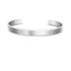 Wholesale Basic Classic Style Customization Laser Engraving Solid Color 201 Stainless Steel Cuff Bracelets In Bulk