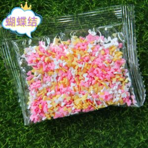 Pink White Yellow Bow / 10g a pack