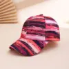 Wholesale Fashionable Printed Flag Baseball Cap Adjustable Hard Top Sunshade Performance Celebration Performance Daily Casual Polyester Fiber