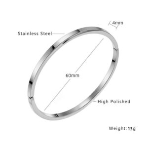 Finely polished 4mm glossy steel color