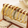 oly-7beefeadb278e43014ee86322add5620 Wholesale Retro Gold Bracelet Asymmetrical Titanium Steel Bracelet C-Shaped Opening Stainless Steel Adjustable Bracelet for Women