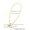 Wholesale Vacuum Plating 18K Real Gold Plated Letter Cherry 201 Stainless Steel Copper Sweet Simple Style Classic Style 201 Stainless Steel Spring Ring Trigger Clasp Closure Pendant Necklace