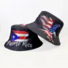 oly-7c476a93b4081be08d43aec54186131d Wholesale American Flag Unisex Bucket Hat With Wide Brim, Ethnic Style UV Protection, Made Of Polyester Featuring Printing
